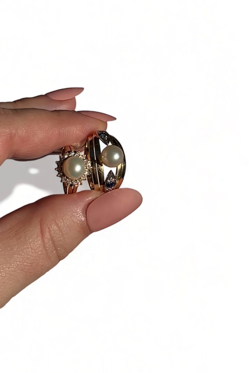 Pearl & Sapphire Ring