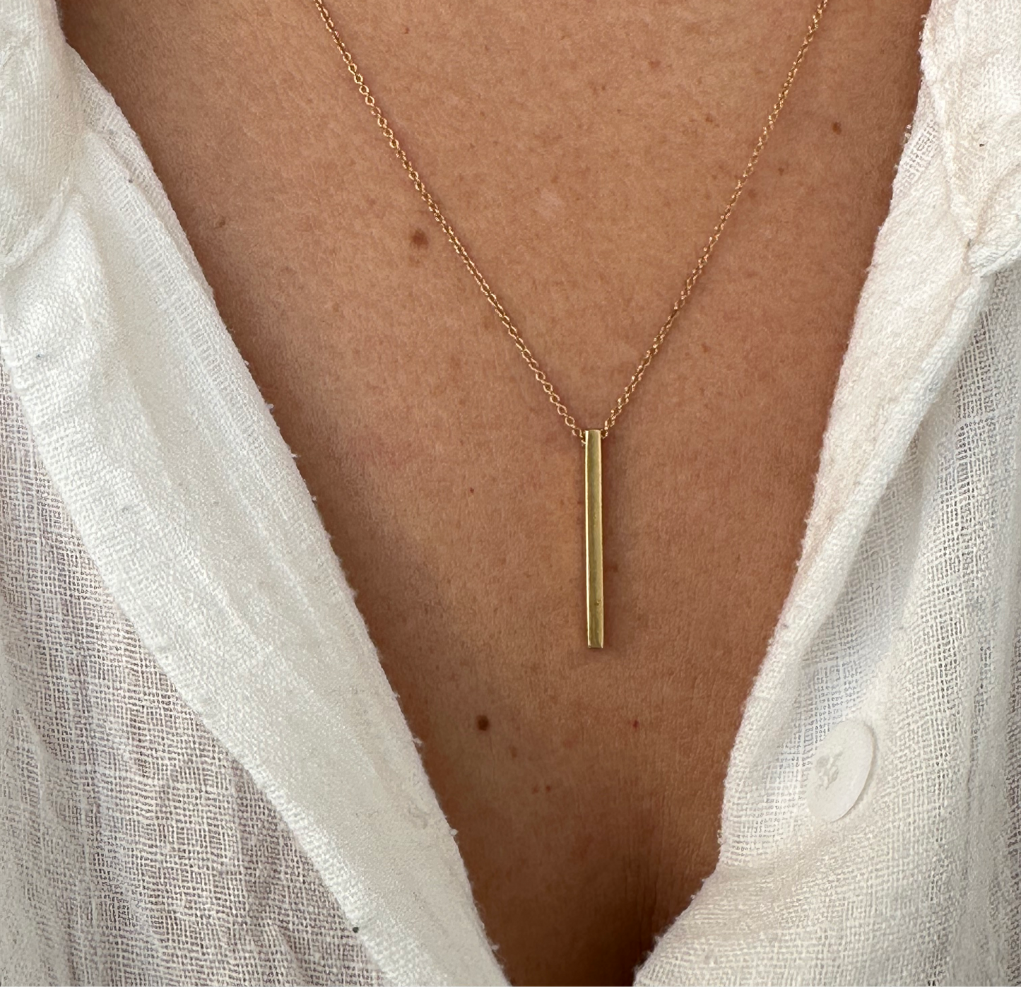 Vertical Bar Necklace