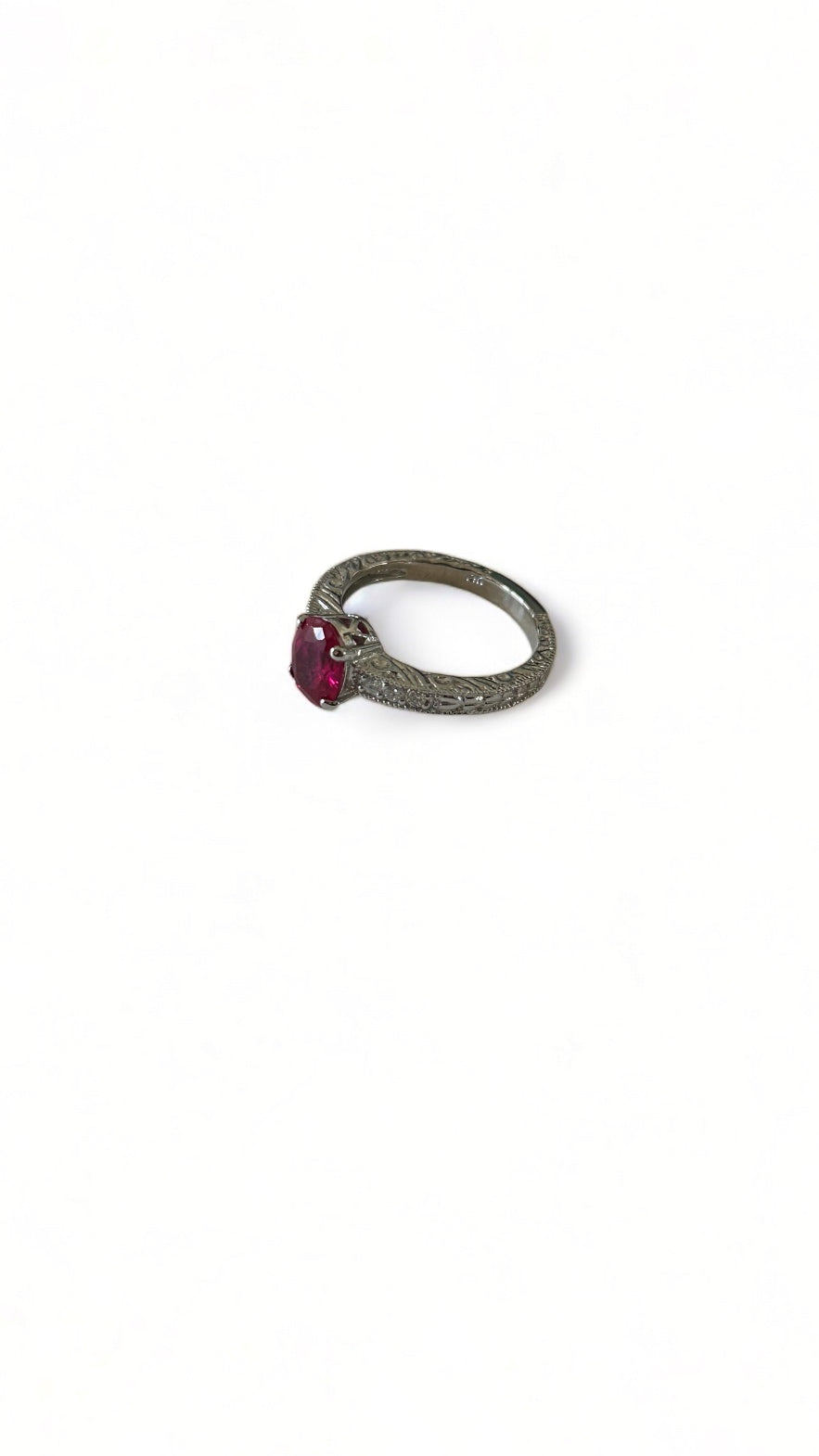 Vintage Ruby Oval Ring