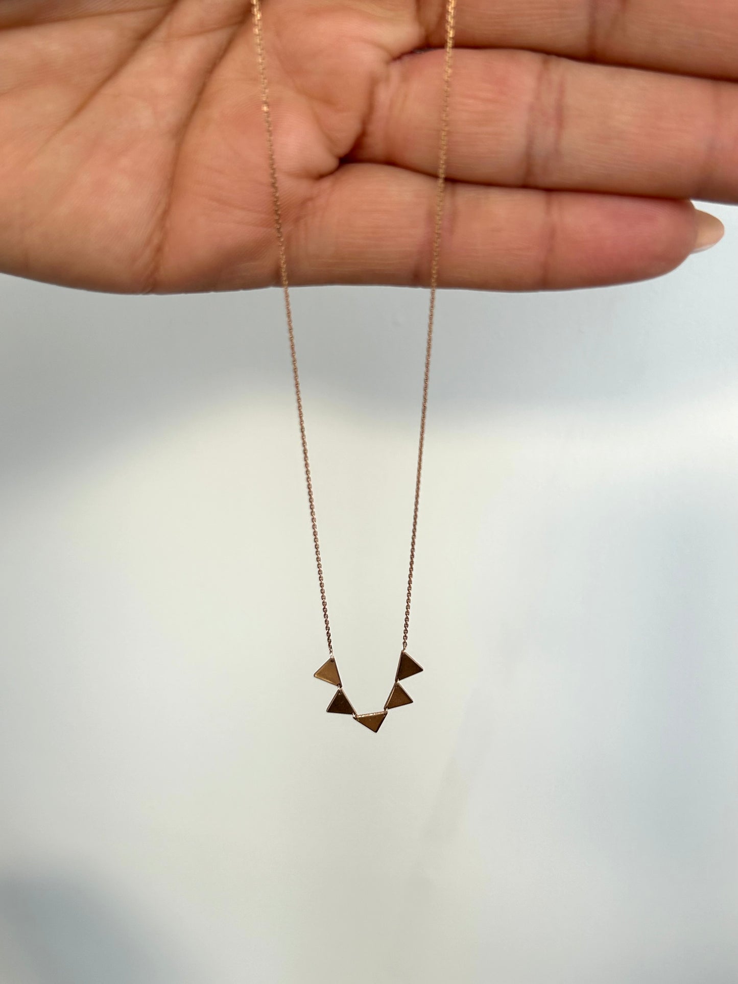 5 Triangle Necklace