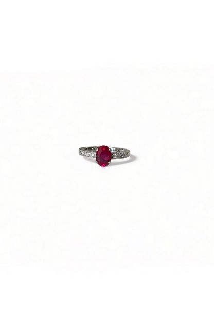 Vintage Ruby Oval Ring