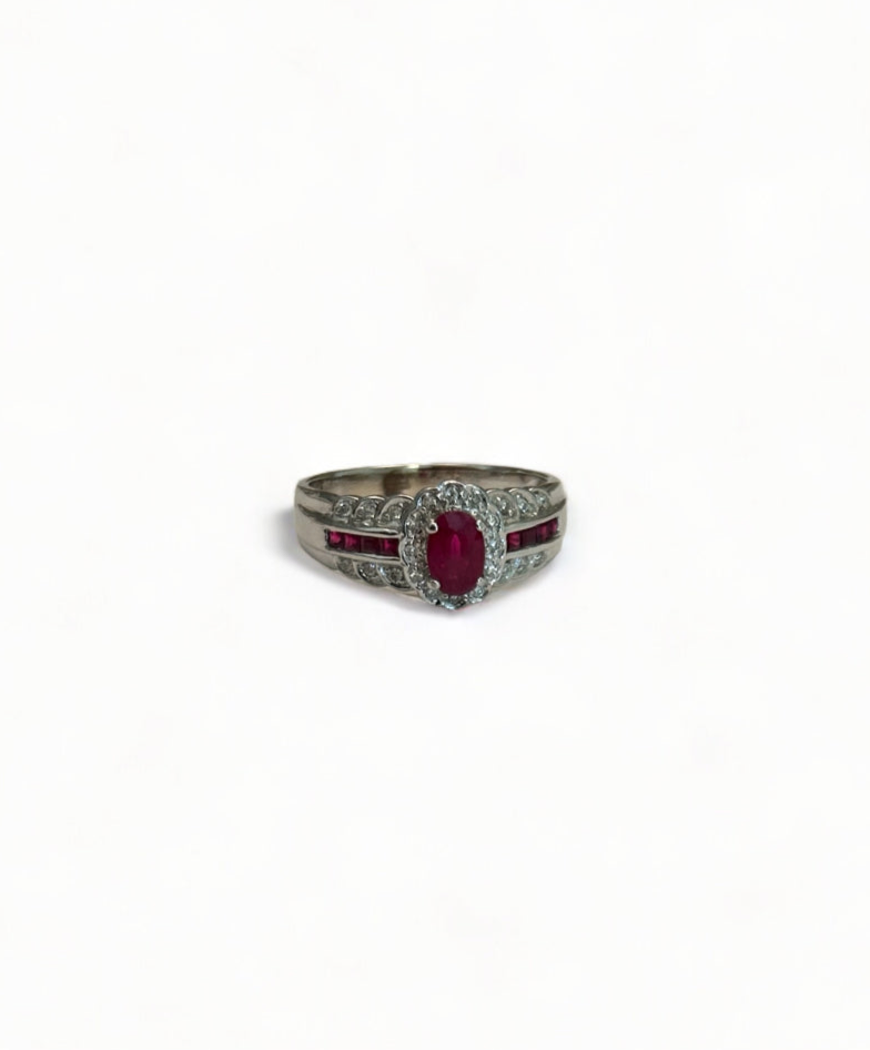 Estate Ruby & Diamond Ring