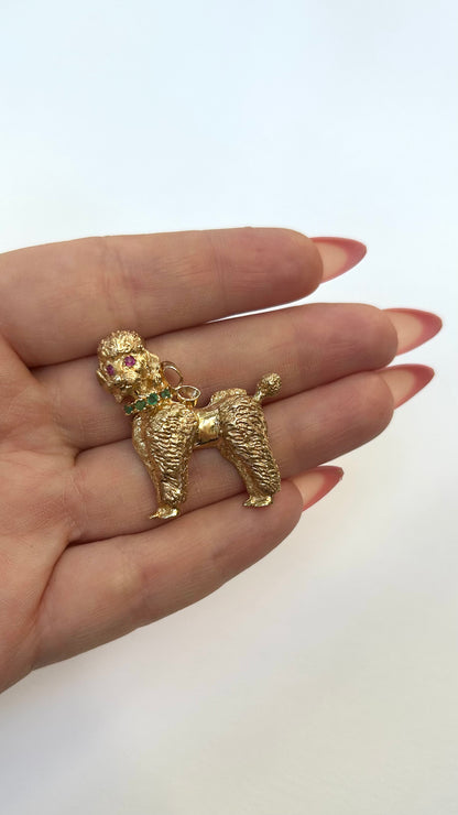 Vintage Poodle Brooch