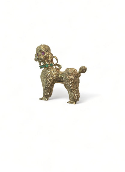 Vintage Poodle Brooch