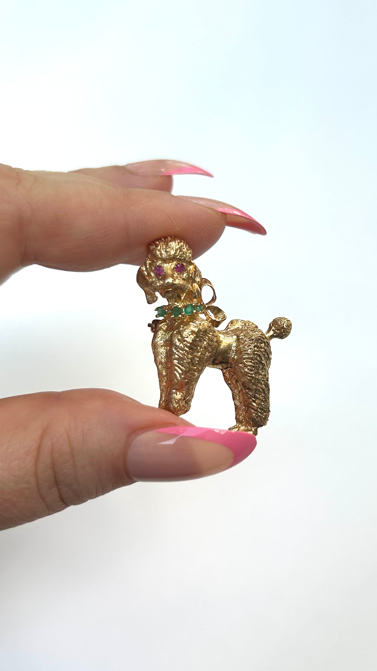 Vintage Poodle Brooch